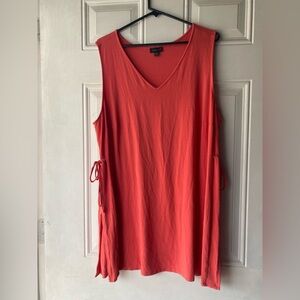 J. Jill Sleeveless V-Neck Tunic in Coral